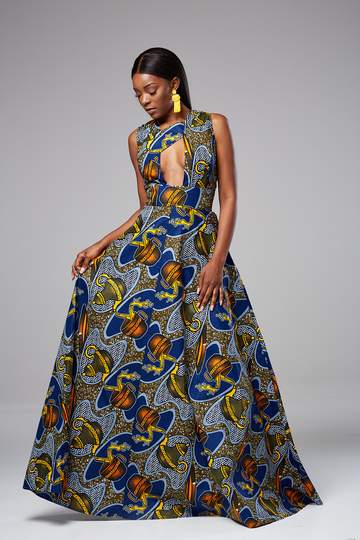 African dress sleeveless